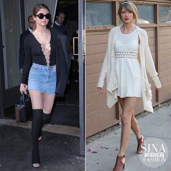 賽琳娜、霉霉示范魚嘴鞋