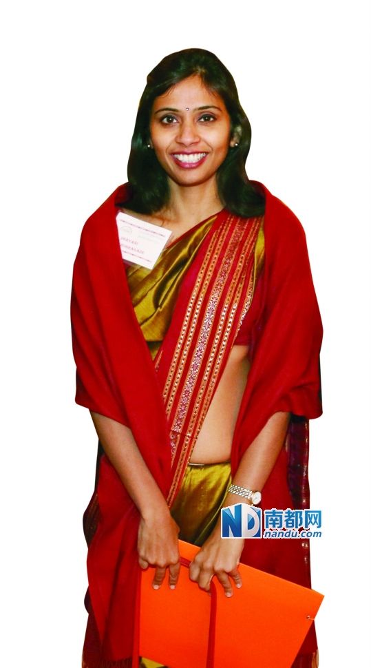 被美國拘押的印度駐紐約副總領事德夫亞尼·科布拉加德。