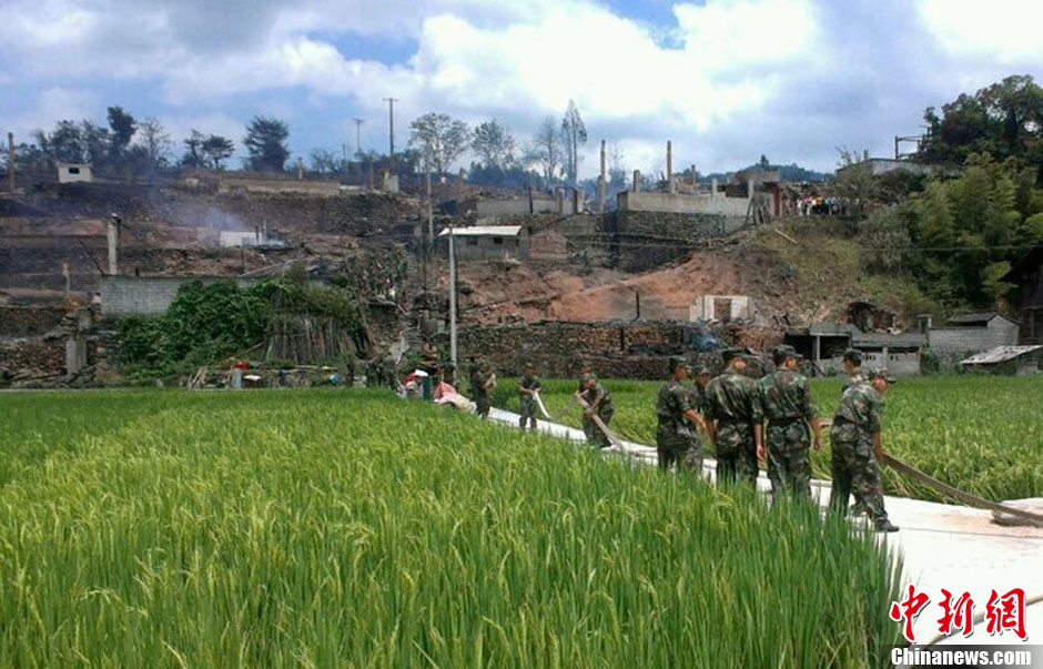 圖為火災(zāi)現(xiàn)場。沫浠 攝 圖片來源：CFP視覺中國