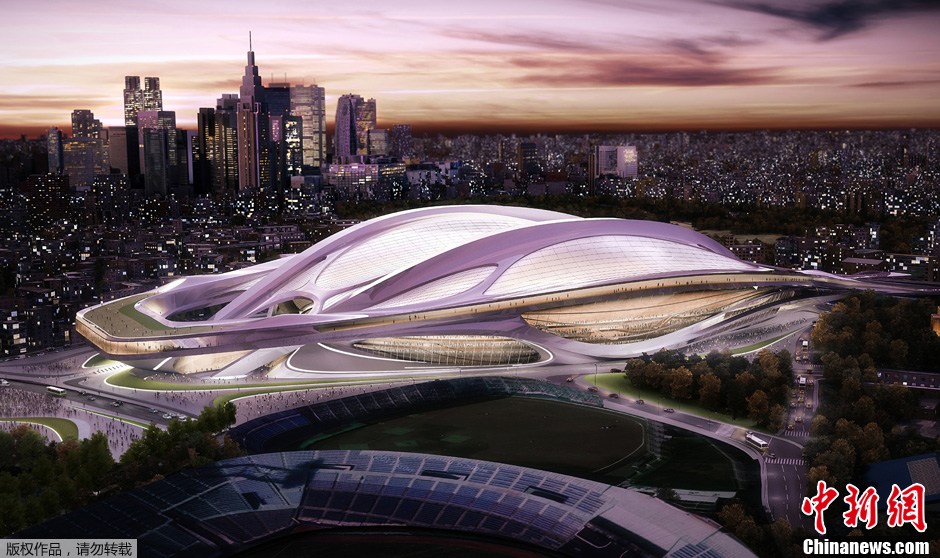 9月9日，2020年東京奧運會和殘奧會籌備委員會公布了日本新國家體育場效果圖。