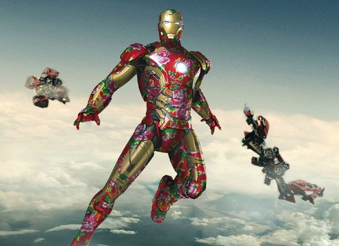 《復聯(lián)2》英雄被PS穿上花棉襖 《復聯(lián)2》英雄被PS穿上花棉襖