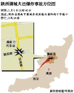 昨日18時40分左右，一輛由西安開往蒲城的大巴在蒲城縣城發(fā)生爆炸。據(jù)當(dāng)?shù)匦侣劙l(fā)布會通報，此次事故導(dǎo)致