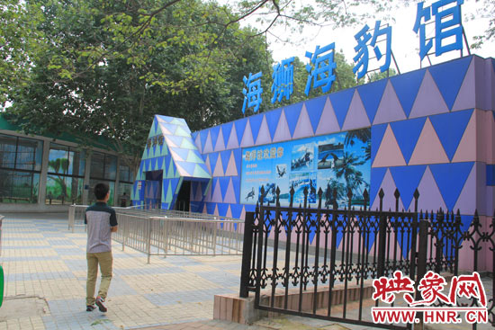 因為是周一，鄭州市動物園海洋館的游客并不多。