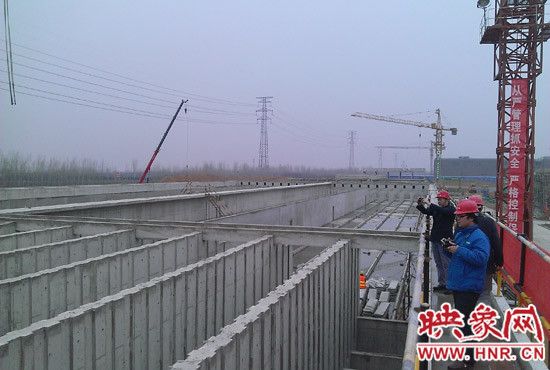 鄭州航空港第一水廠改擴(kuò)建工程現(xiàn)場(chǎng)。