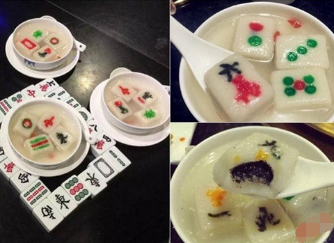 來(lái)碗清一色！火鍋店推出創(chuàng)意麻將湯圓