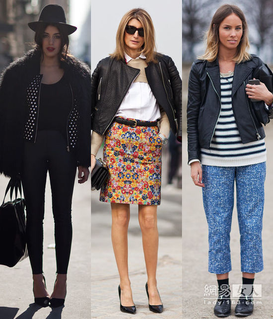 潮穿短夾克 層次搭穿出修長美腿 潮穿短夾克 層次搭穿出修長美腿