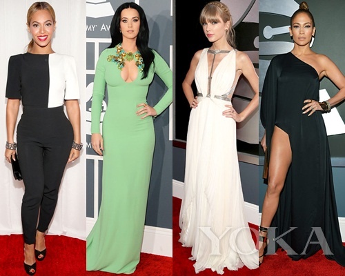 碧昂斯、凱蒂·佩里、泰勒·史薇芙特、珍妮弗·洛佩茲