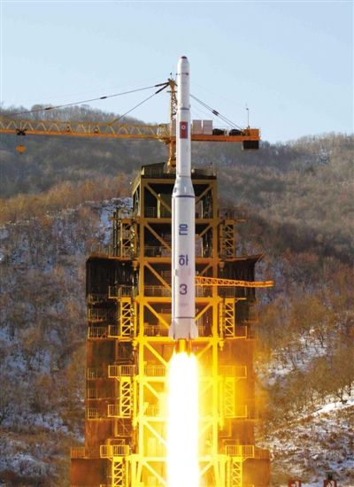 去年12月12日，朝鮮發(fā)射衛(wèi)星。