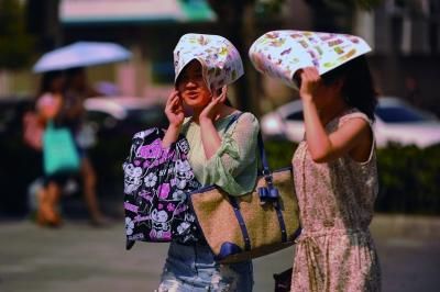 進入7月份以來，南京出現了多個高溫天氣。本報資料圖片 劉瀏 攝