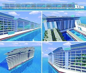 美國(guó)企業(yè)擬建漂浮城供5萬人在海上生活