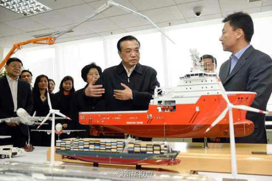 李克強在天津濱海新區(qū)考察 李克強在天津濱海新區(qū)考察