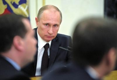 ▲3月21日，在俄羅斯首都莫斯科克里姆林宮，俄羅斯總統(tǒng)普京出席聯(lián)邦安全委員會(huì)會(huì)議。