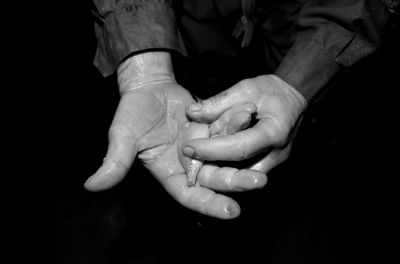 圖為科考人員發(fā)現(xiàn)的洞穴動(dòng)物（3月2日攝）。