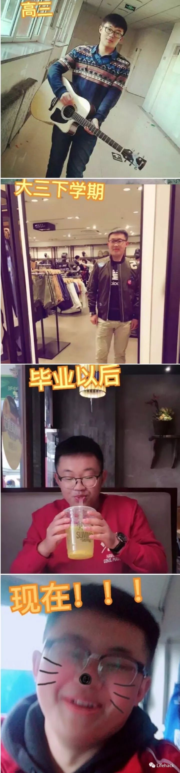 長胖20斤，臉型怎么變？這些例子看完扎心了！
