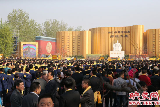 拜祖大典會(huì)場(chǎng)。映象網(wǎng)記者 邵恰 攝