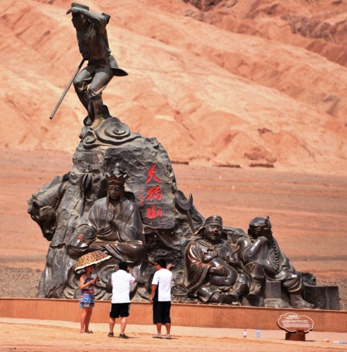 火焰山地表溫度達(dá)68℃ 火焰山地表溫度達(dá)68℃