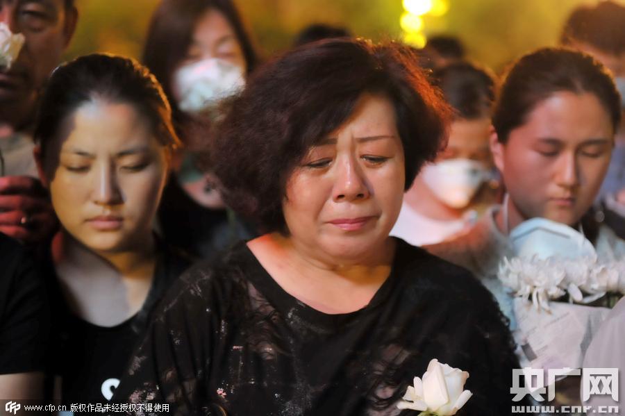 天津港爆炸事故頭七祭 市民悼念 天津港爆炸事故頭七祭 市民悼念