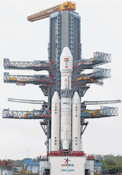 印度最新研制的地球同步衛(wèi)星發(fā)射火箭“馬克III型”(Mark III)。