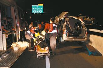 嘉義縣八十二號快速道路發(fā)生死亡車禍，造成二死一重傷慘劇。