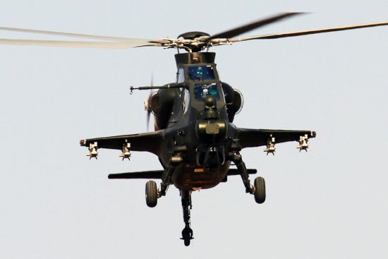 資料圖：解放軍武直-10攻擊直升機(jī)。